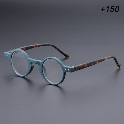 Men's and women's small round frame retro unique lightweight temples, suitable for daily office reading and shopping use