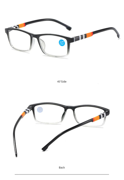 Fashion Anti-Blue Light Reading Glasses Spring Leg Men Women Presbyopia Reading Eyewear Optical Glasses + 1.0 + 1.5 + 2.0 + 2.5