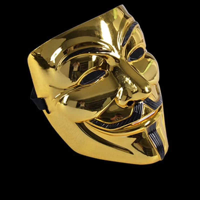 Hackers Mask Multiple Colour V For Mask Costume Cosplay Party,Masquerade Ball, Knight Mask, facepiece,  Handsome Mask