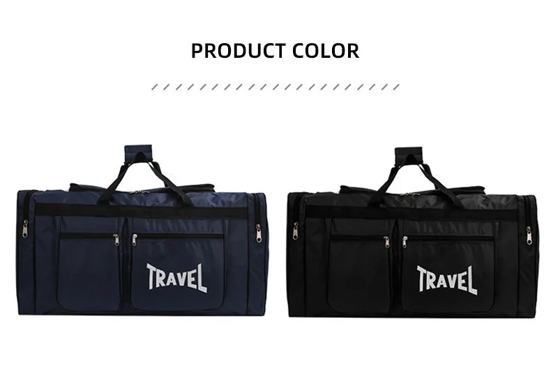 Travel Bag Foldable Large Capacity Waterproof Business Sports Handbag Wear-Resistant Portable Multifunction Duffel Bags Y36A