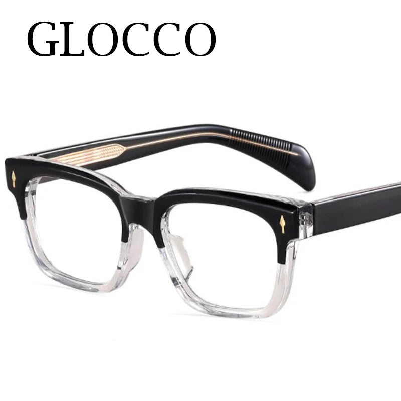 Brand Designer Fashion Square Reading Glasses Luxury Women Men Big Frame Magnifing Glasses Anti Blue Light Presbyopia Eyeglasses