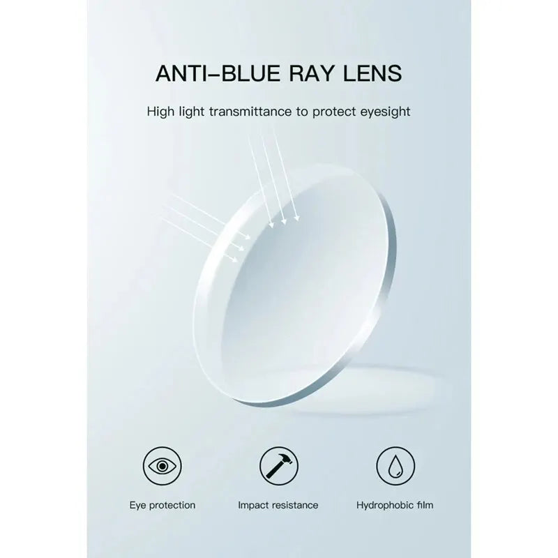 Multifocal Progressive Reading Glasses Retro Anti Blue Light Multifocal Elderly Eyewears Men Women's Large Frame Eyeglasses