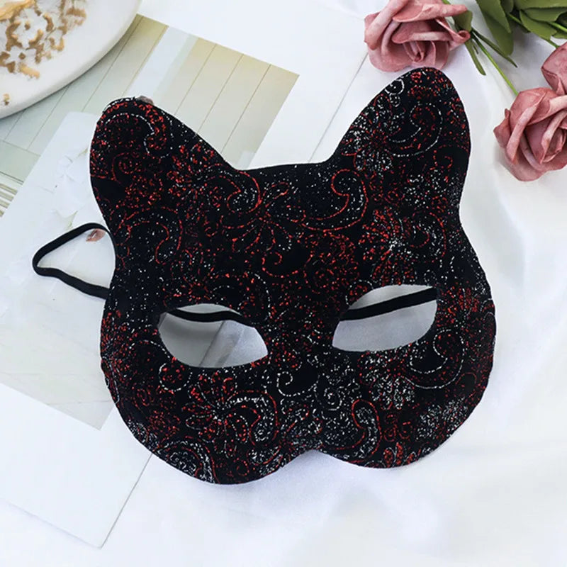 Sexy Adult Mask Role play Cat Mask Half Face Fox Animal Cosplay Sex Mask Halloween Party Mask Masquerade Ball Fancy Masks