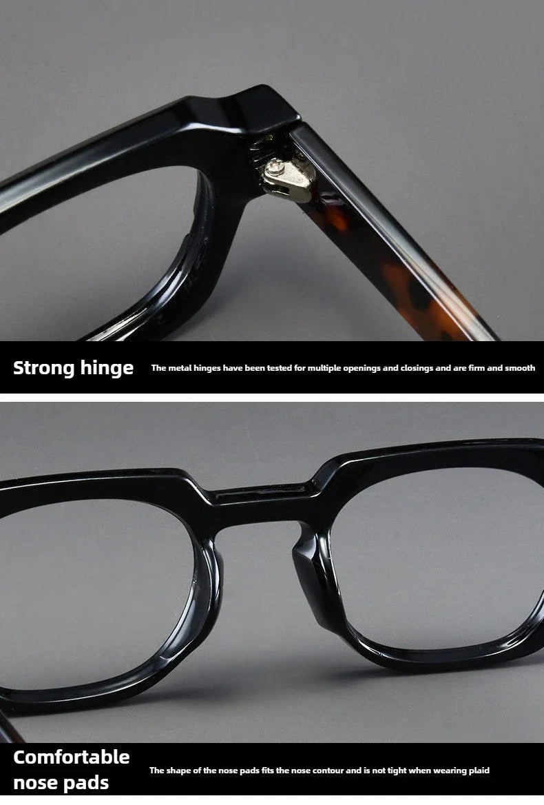 Photochromic Reading Glasses Stylish Oversized Frames Grey-tinted Presbyopia Glasses Trendy Eye Protection for Men and Women