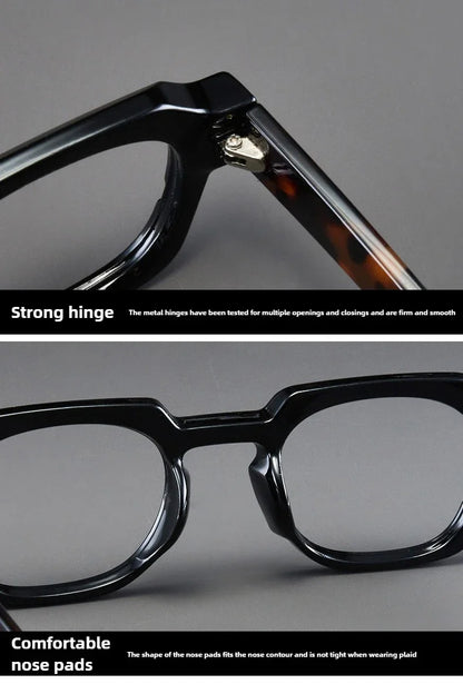 Photochromic Reading Glasses Stylish Oversized Frames Grey-tinted Presbyopia Glasses Trendy Eye Protection for Men and Women