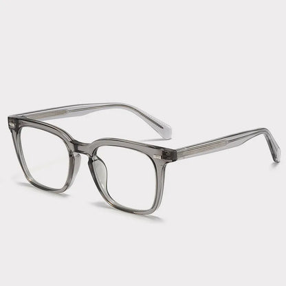 Transparent Square Men's Reading Glasses TR90 Large Frame Block Harmful Blue Light Myopia Prescription Glasses For Women