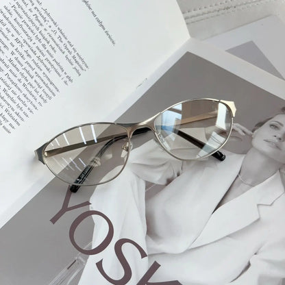 Y2k Sunglasses Women Men Cat Eye Designer Hot Girl Sun Glasses Steampunk Metal Frame Shades Uv400 Eyewear Eyeglasses 선글라스