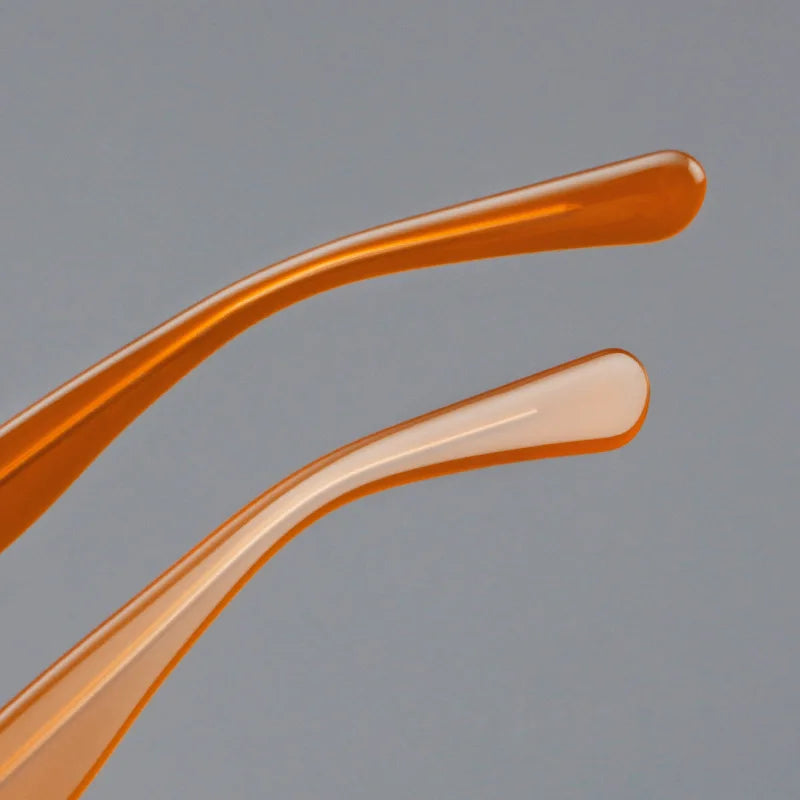 Vintage Round Glasses Frame Luxury New Fashion Trend Solid Thick Acetate Frame High-end Fake Glasses Women Men Original Quality
