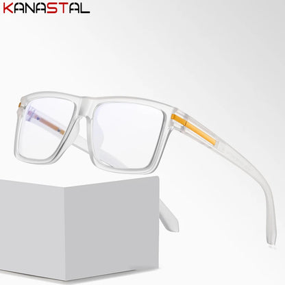 Men Prescription Reading Glasses Optical Lenses Myopia Eyewear Women Blue Light Blocking Goggles TR90 Square Eyeglasses Frame