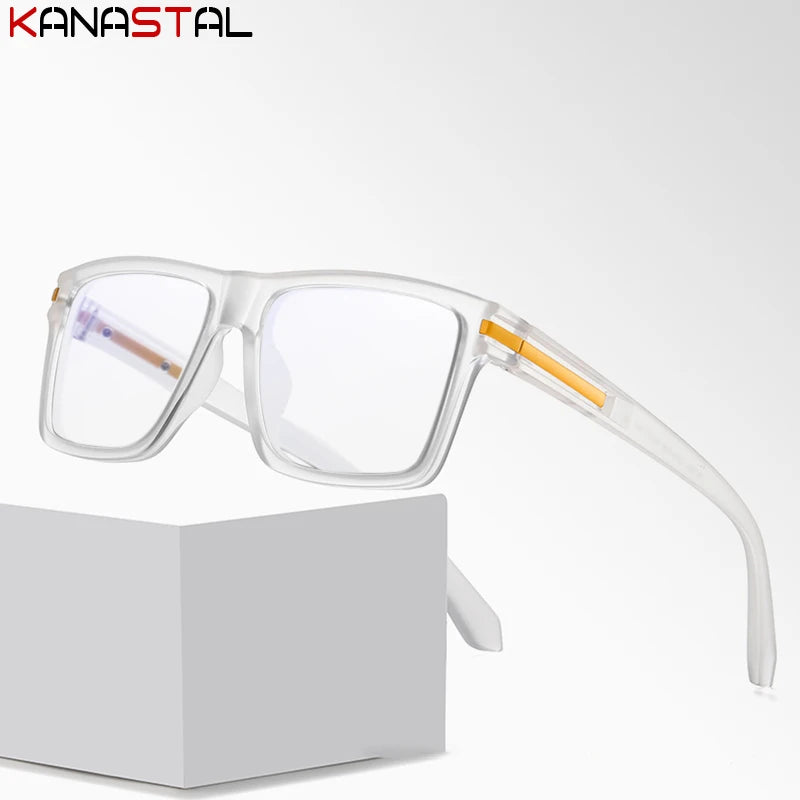 Men Prescription Reading Glasses Optical Lenses Myopia Eyewear Women Blue Light Blocking Goggles TR90 Square Eyeglasses Frame