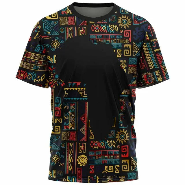 New Ethnic Tribal Dashiki T-Shirts African Patterns 3D Print Men Women Short Sleeve T Shirt Harajuku Y2k Tees Tops Kids Clothing