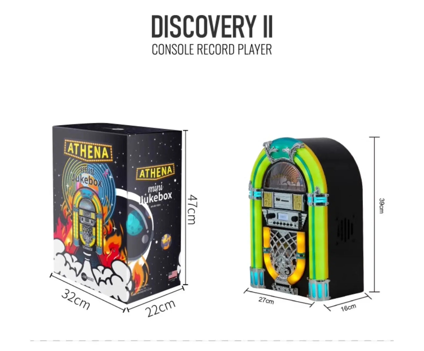 Retro CD player Bluetooth jukebox home mini desktop stereo