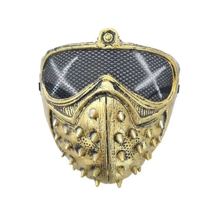 Punk 3-color Unique Styling Rivet Design Cool Lightweight Halloween Death God Halloween Plastic Comfortable To Wear Mask 55g