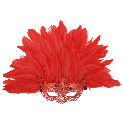 Novelty Feather Masquerade Mask Fashion Lightweight Halloween Mask Funny Personality Cosplay Mask Stage Performance