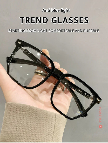 Fashion Transparent Computer Glasses Frame Women Men Anti Blue Light Square Eyewear Blocking Glasses Optical Spectacle Eyeglass