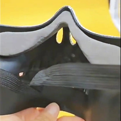 Halloween Scary Fangs Mask, Half-face Mirror Mask, Disco Ball Glitter Mask, Suitable For Use On DJ Stage, Bar Party Costume