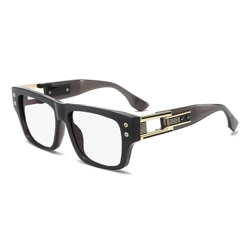 Retro Square Thick Frame Anti Blue Light Reading Glasses Men Finished Prescription Optical Glasses Brand Design Classic Readers