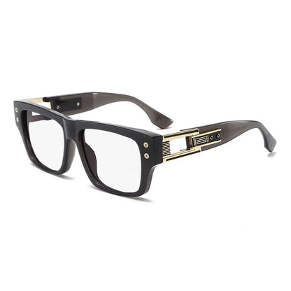 Retro Square Thick Frame Anti Blue Light Reading Glasses Men Finished Prescription Optical Glasses Brand Design Classic Readers
