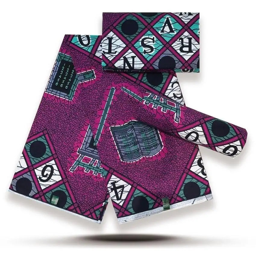 Veritable Super V Real Wax Guaranteed Wax Printed Real Dutch Hollandais Loincloth African Dress 100% Cotton Fabric 6 Yards Batik