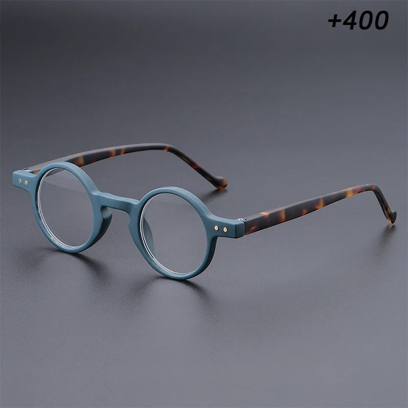 Men's and women's small round frame retro unique lightweight temples, suitable for daily office reading and shopping use