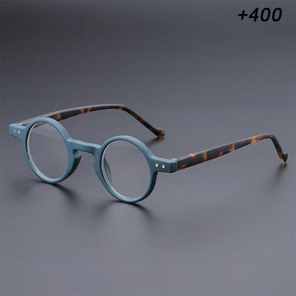 Men's and women's small round frame retro unique lightweight temples, suitable for daily office reading and shopping use
