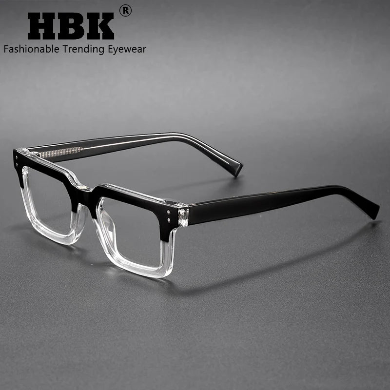 HBK Fashion Glasses Frames for Men TR90 Square Anti Blue Light Women's Daily Simple Business Glasses Optical Eyeglasses Frame