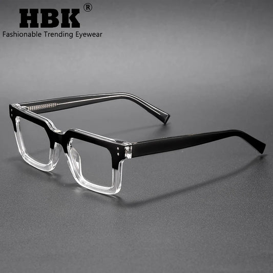 HBK Fashion Glasses Frames for Men TR90 Square Anti Blue Light Women's Daily Simple Business Glasses Optical Eyeglasses Frame