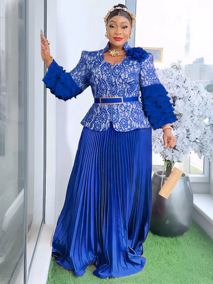 African Dresses for Women 2025 New Fashion Plus Size Sequin Evening Party Long Dress Dashiki Ankara Outfits Robe African Clothes