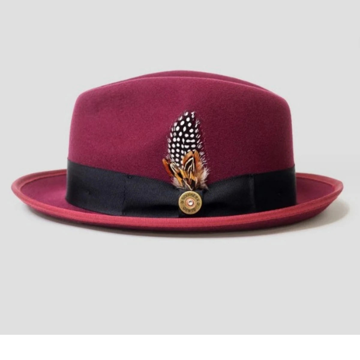 wool Derby Hat men hat male fedora with knot  felt hat for summer jazz disco hat for men black fedora hat small brim hat