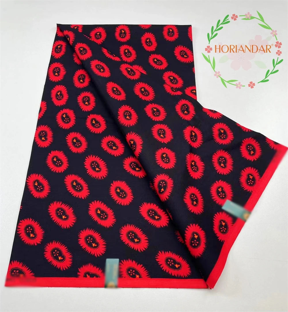 Veritable Guaranteed Dutch Hollandais Quality Prints Pagne African Fabric Dress Real Wax 100% Cotton 6 Yards