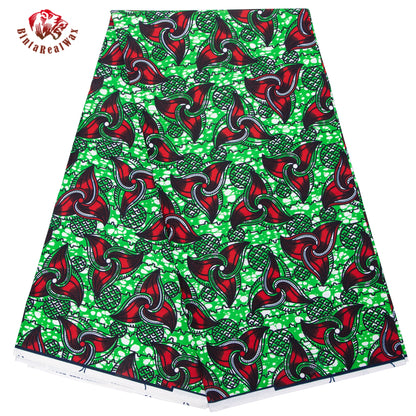 African Fabric Cloth By The Yard 3/6 Yards Ankara Print Wax Fabric for Party Dress Making and Sewing FP6625