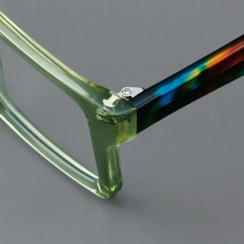 New In 2024 Plate Eyeglass Frame Retro Square Men's Eyeglass Frame Fashionable Optical Prescription Eyeglass Frame Women 25005