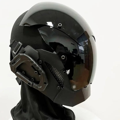 JAUPTO Cyberpunk Mask Playing Cosplay Robocop of the Future Futuristic Cool Stand Model Science Fiction for Halloween Party
