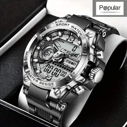 Digital  Men Steel Military Wristwatch LED Quartz ClockSport Watch Male Big Watches Men Relogios Masculino