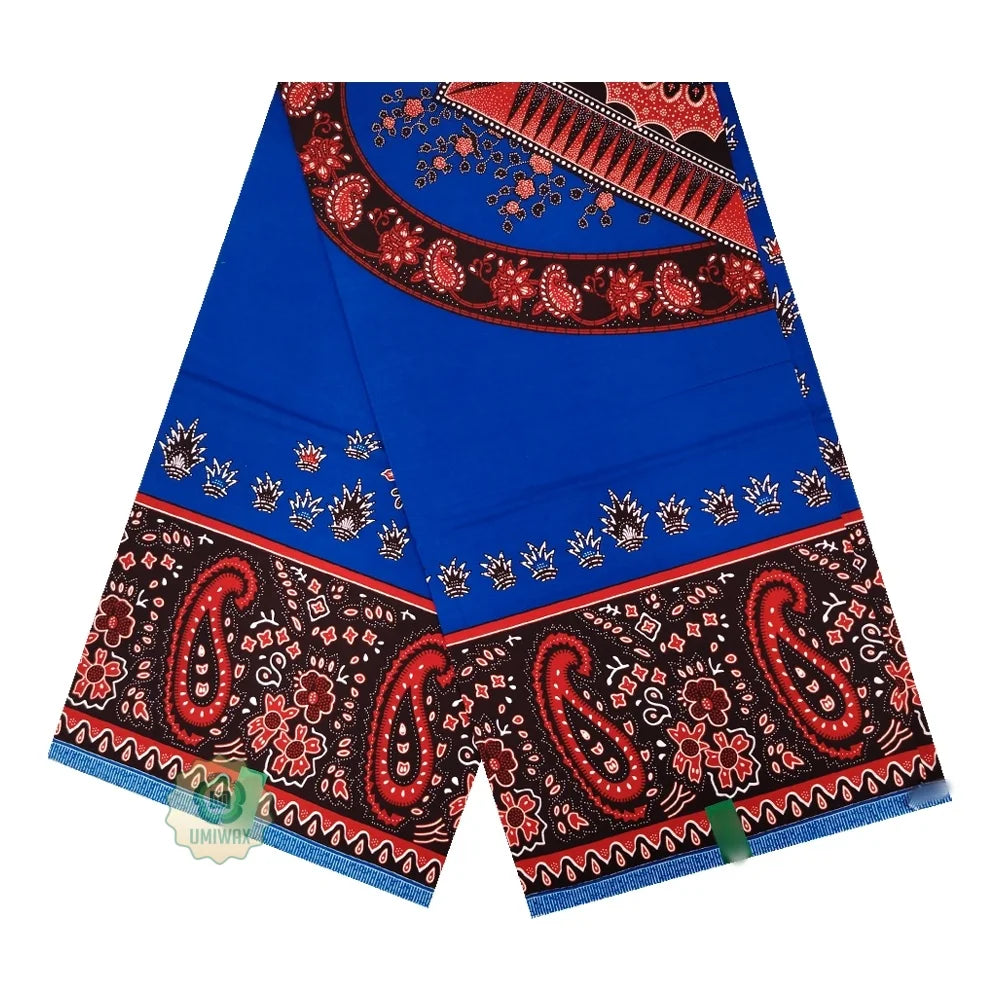 Dutch african Nigiar wax 100% Cotton Real Wax Pagne foVeritable Hollandais Dutch print High Quality fabric cloth 6yards