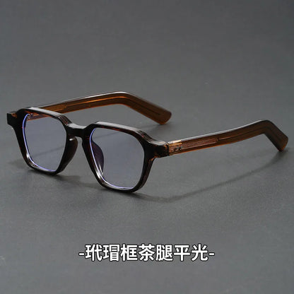 Men's Reading Glasses Blue Light Optical Lenses with Recipe Woman Vintage Tr90 Photochromic Lens Women's Eyeglasses with Frame