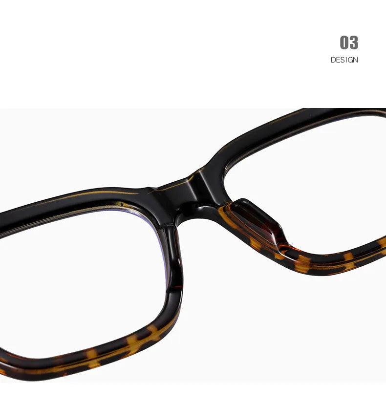 Brand Designer Fashion Square Reading Glasses Luxury Women Men Big Frame Magnifing Glasses Anti Blue Light Presbyopia Eyeglasses