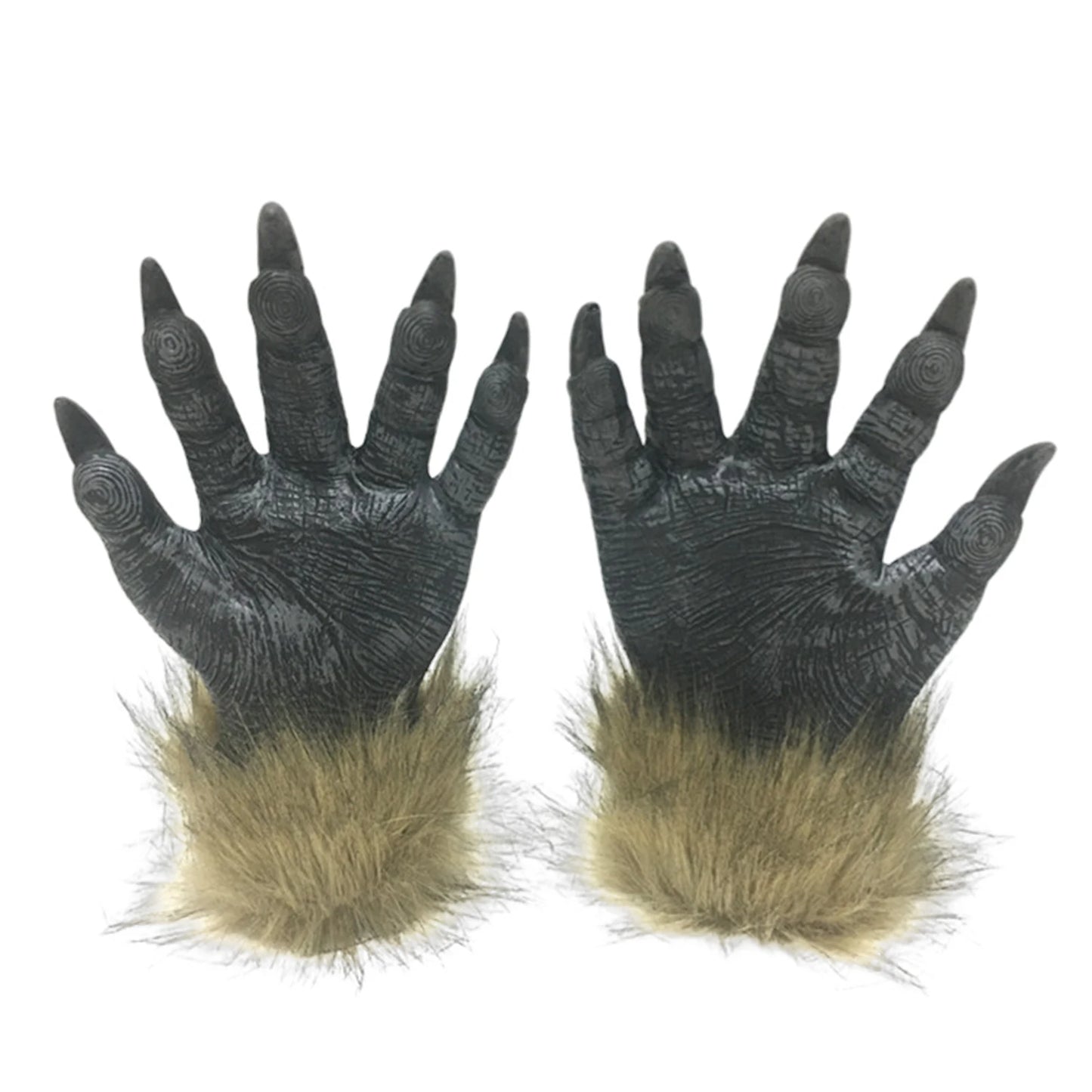 Halloween Theme Wolf Gloves and Mask Halloween Wolf Cosplay Costume Props for Holiday Birthday Gift