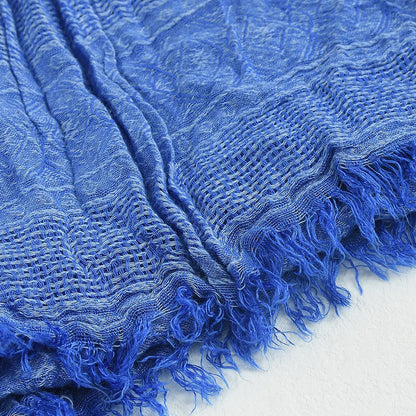 Fashion Men Scarf Cotton Linen Autumn Winter Warm Pashmina Casual Tassel Bufanda Men's Scarves Black Navy Man Scarfs