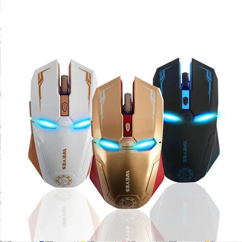 Cool Wireless Iron Man Mouse Mice Ergonomic 2.4g Portable Mobile Computer Click Optical Usb Receiver For Pc Laptop Mac Book Toys