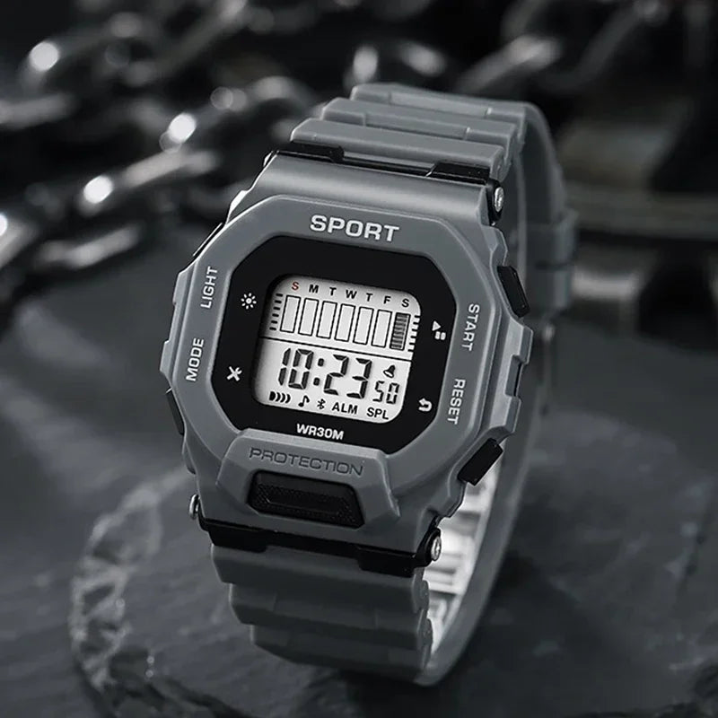 Male Digital Watches Waterproof Hombre Mens Sports Green Wristwatches Hand Clocks Women Watch Reloj Masculino