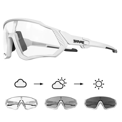 Kapvoe New Outdoor Photochromic Cycling Sunglasses Men Women Road Mountain Bike Bicycle Cycling Glasses Sport Running Eyewear
