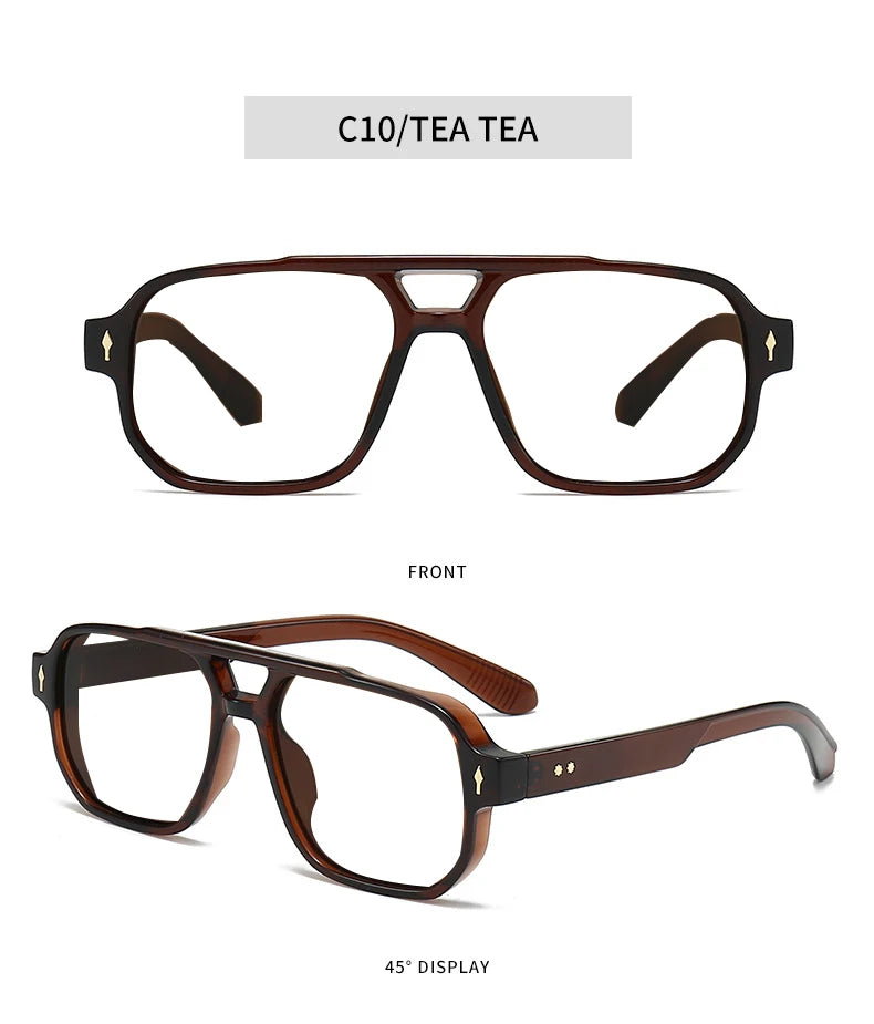 Blue Light Resistant Presbyopia Glasses for Men and Women Elegant Green Square Eyeglasses Frames Comfortable Reading Glasses