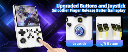 AISLPC R36MAX Handheld Game Console 4.0 Inch 64/128GB RK3326 Chip Retro Portable Video Game Player Open Source Pocket Console