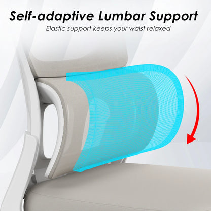 Office Chair, Mesh Ergonomic Office Chair with Lumbar Support, Comfy Computer Desk Chair