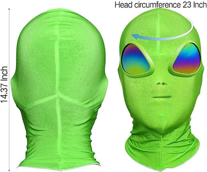 New Alien Halloween Mask Alien Role Play Costume Party, Humorous and Funny Alien 3D Adult Full Face Mask