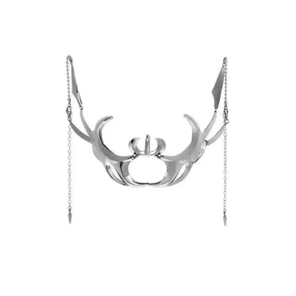 Cyberpunk Metal Mask Niche Design Irregular Fluid Mechanical Wind Earrings Lip Rings Adjustable Face Accessories for Men
