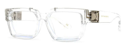 Anti Blue Light Unisex Transparent Computer Glasses With Diopter Minus 0 -1.5 -6.0 Luxury Brand Clear Myopia Square Eyeglasses
