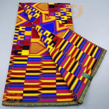 2024 New Hot Sale African Wax Veritable Wax Guaranteed Real High Quality wax print fabric Pagne African Ankara abc