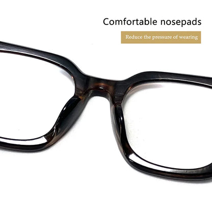 Men Vintage Square Reading Glasses Trendy Casual Ultra-light Presbyopia Eyeglasses Women Fashion Elegant High-definition Eyewear